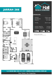 Jarrah 266 Floor Plan (Click to Download Plan)